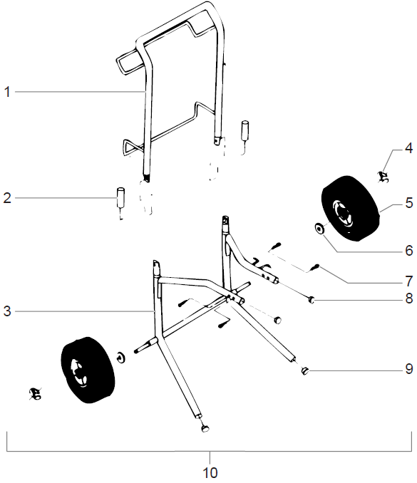 660xc High Rider Frame Assembly